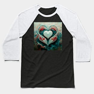 Water Hearts Of Love 5 Baseball T-Shirt